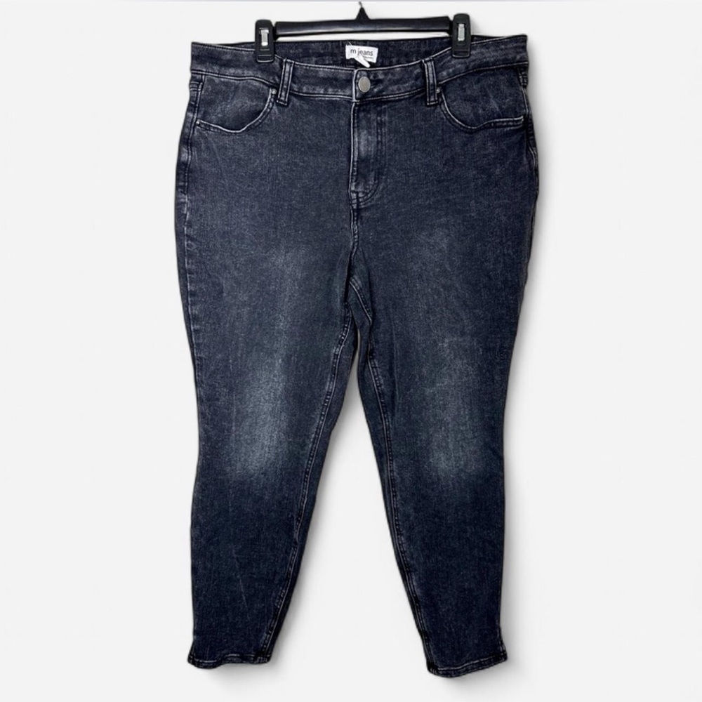 Maurices Super Skinny Ankle Jeans - Washed Black - Size XL (16-18) - Mid Rise